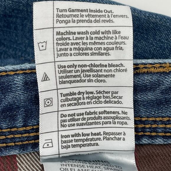 Carhartt Women's Relaxed Fit Flannel Lined Straight Jeans, Sz 12 Reg. Chore Work - Picture 7 of 11